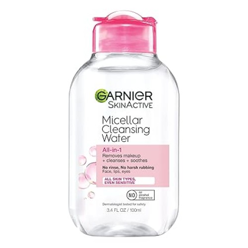 Garnier Micellar Cleansing Water, All-in-1 Makeup Remover and Facial Cleanser, For All Skin Types
