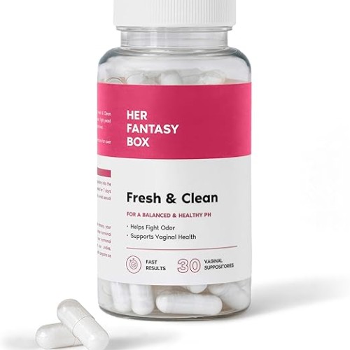 Her Fantasy Box Fresh &amp; Clean pH Restore Vaginal Suppositories - Natural Vaginal Health Support for pH Balance, Odor Control, and Comfort