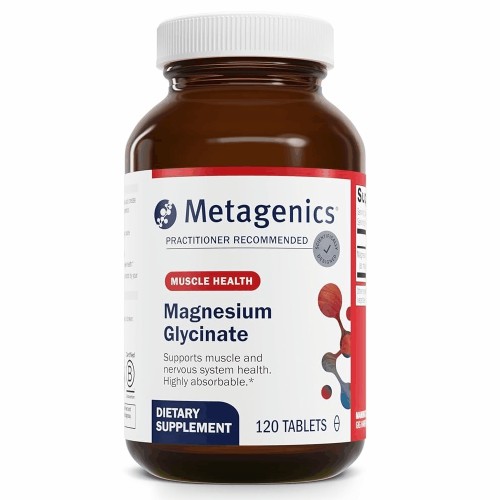 Metagenics Magnesium Glycinate Highly Absorbable • Supports Muscle & Nervous System Health* Dietary Supplement • 120 Tablets