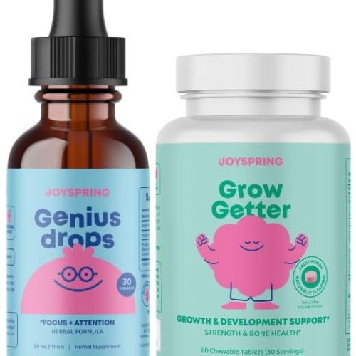 JoySpring Genius Drops and Growth Vitamins for Teens & Height Support for Kids