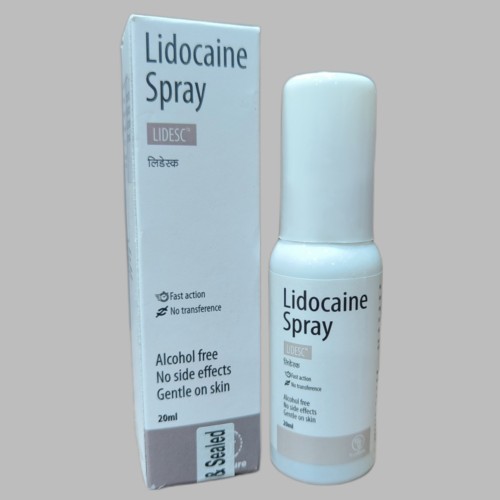 Lidocaine spray