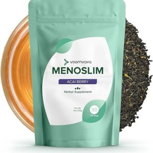 VoomVaya MenoSlim Tea - Hormone Balance Tea, Perimenopause &amp; Estrogen Supplement for Women