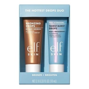 The Hottest Drops Duo, Holy Hydration! Thirst Burst Drops &amp; Bronzing Drops Skincare Set