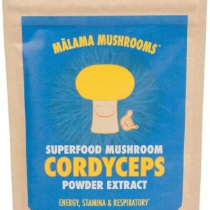 Cordyceps Extract Powder by Malama, Organic Fruiting Body Cordyceps Mushroom Powder, Superfood Adaptogenic